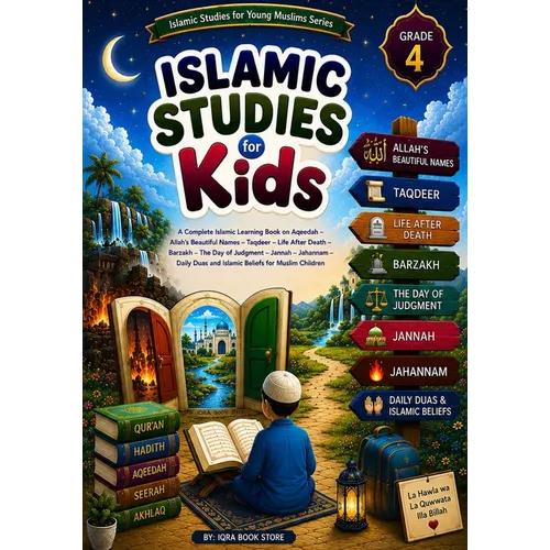 Islamic Studies for Kids: Grade 4 - A Complete Islamic Learning Book on Aqeedah - Allah's Beautiful Names - Taqdeer - Life After Death - Barzakh - The