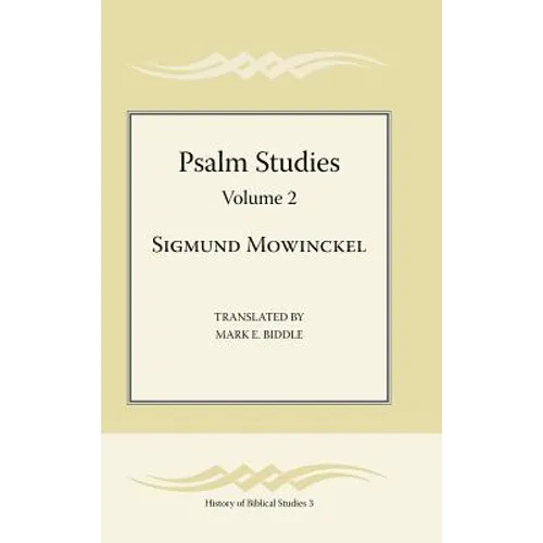 Psalm Studies, Volume 2