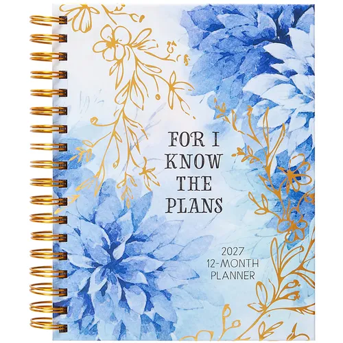 For I Know the Plans (2027 Planner) Spiral Hardcover: 12-Month Weekly Planner