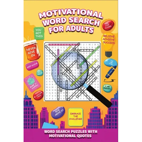 Motivational Word Search Puzzle Book With Quotes