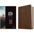 NLT the One Year Bible for Men (Leatherlike, Rustic Brown Mountain)